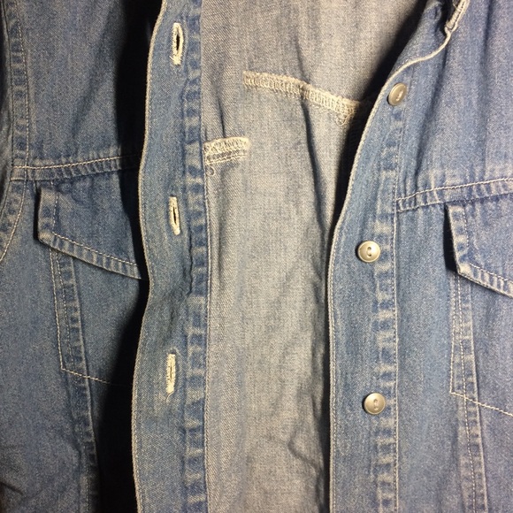 AT LAST NY Imitation Denim Outerwear - Picture 3 of 5